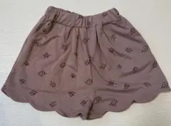ショートパンツ　半ズボン　花柄　ピンク　110