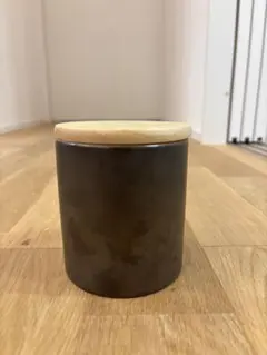 Brew coffee コーヒーキャニスター 陶器 木製蓋 日本製 保存容器