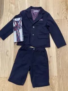 ネイビー スーツセット Lサイズ ネクタイ付き