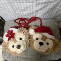 ディズニーシークリスマス　ダッフィーシェリーメイ　コインケース