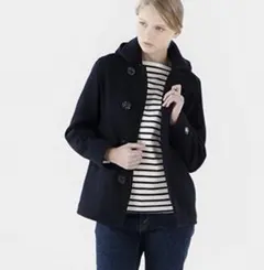 ORCIVAL オーシバル ジーロンラムメルトン フード付 シングル ピーコート