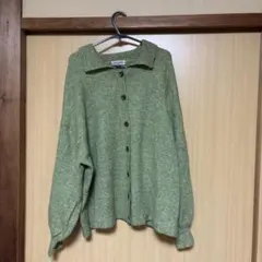 Samansa Mos2 グリーン カーディガン サイズFのサムネイル