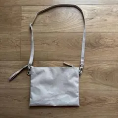 MUJI 無印良品　撥水 サコッシュ　ライトベージュのサムネイル