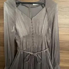 フレイアイディー グレー ロングワンピース