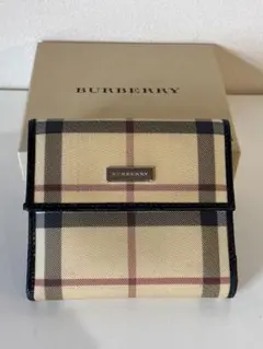 BURBERRY バーバリー 三つ折り財布　ノバチェック　ベージュ
