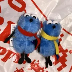 パペットスンスン　ぬいぐるみマスコット　winter ver マフラー赤 黄色