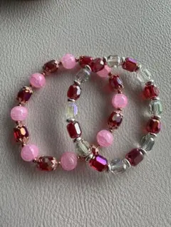 多色ビーズブレスレットセット