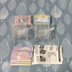 推しを入れちゃお！　パッケージケースマスコット　ピンク、ブルー　２個セット①