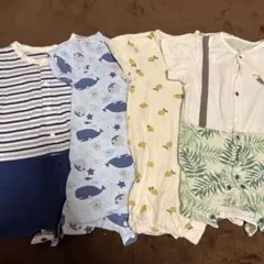 ベビー服セット 西松屋　ロンパース まとめ売り 50 60 70センチ4着セット