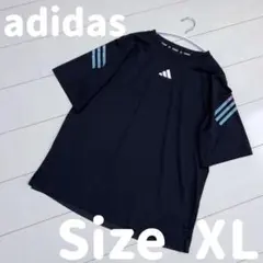 ☆adidas☆ブラックトレーニング スポーツ　半袖Tシャツ XL 男女兼用♡