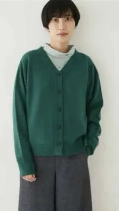 human womanヒューマンウーマン ソフトタッチウール2WAYカーディガン