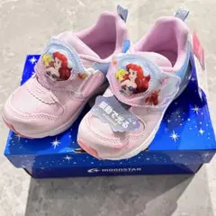 新品★シューズ 17cmムーンスター ディズニープリンセスアリエル 振動で光る靴