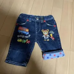 美品ミキハウス デニムショートパンツ 90