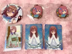 五等分の花嫁 中野三玖 一番くじ 缶バッジ ラバスト カード セット