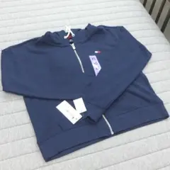 タグ付き未使用 TOMMY HILFIGER ジップアップ パーカー XS 紺