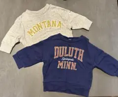 薄手トレーナー2点セット MONOSO 綿100%