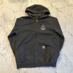 Carhartt グレー ジップアップパーカー STAFF