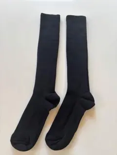 ハイソックス　2足組　ブラック　未使用