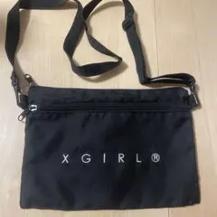XGIRL 黒 ナイロン ショルダーバッグ