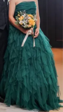 前撮りセット　グリーンドレスほか