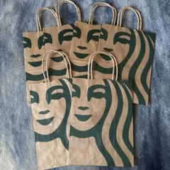 Starbucks スタバ ショップ袋 6枚セット ＋ 1枚