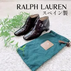 【RALPH LAUREN 】スペイン製 レザー モンクストラップ シューズのサムネイル