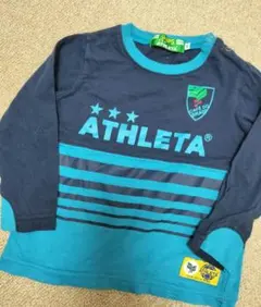 ATHLETA SHIPS 長袖Tシャツ 80 ネイビー/ターコイズ