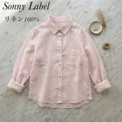 Sonny Label リネン100% 長袖シャツ ピンクのサムネイル