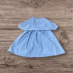 【フォロー割実施中】gu キッズ ワンピース サイズ110cm デニム 可愛い