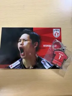 西田有志 ポストカード＆ユニフォームチャームセット