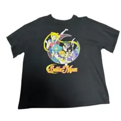 アニメTシャツ　セーラームーン　古着　ヴィンテージ　ダメージ　ピグメント