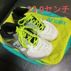 YONEX バドミントンシューズ レディース 23.0㌢ ライムイエロー