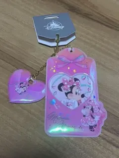 ディズニーストア　ミニー カードホルダー カード入り チャーム付き