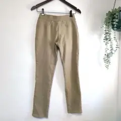 パンツ　ウエストゴム　ストレッチ スキニーパンツ ベージュ　 M最終セール価格