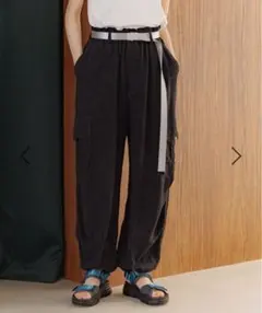 リネン混トロットカーゴパンツ