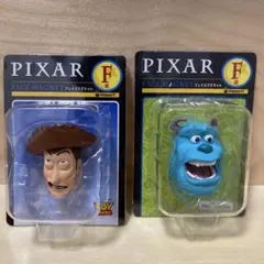 【2点セット】ピクサー ハッピーくじ F賞 マグネット ウッディ サリー
