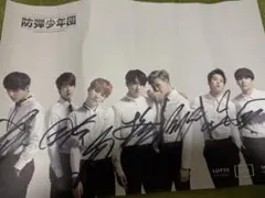 BTS 防弾少年団 直筆サイン入りポスター
