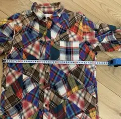 シップス ships M メンズ シャツ ネルシャツ 総柄 古着