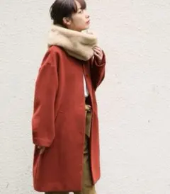 LOWRYSFARM スヌード付きコート