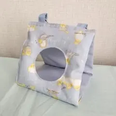 バードテント　オカメインコ柄水色　ハンドメイド