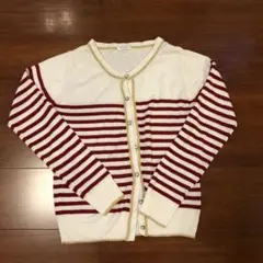 しまむら ボーダーカーディガン M