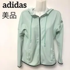 美品　アディダス adidas フルジップパーカー　フード付き