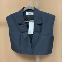 HINT グレー ノースリーブ ベスト