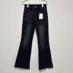【新品】GRL グレイル ハイウエストフレアデニムパンツ[cu498] Lサイズ