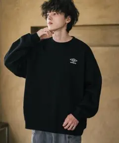 umbro ブラック スウェット トレーナー
