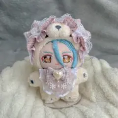 M専用 いつぬい クマ耳×プリン ひまわり ヘッドドレス あんスタ いつぬい ぬい服 クマ耳×プリンのヘッドドレス モヘア