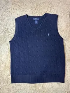 Polo by Ralph Lauren ネイビー ノースリーブ セーター S