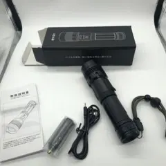 LED懐中電灯 本体 USB充電式 COBサイドライト付のサムネイル