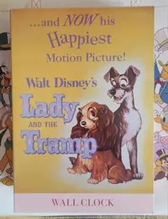 ディズニーストア　わんわん物語 70周年　掛け時計 　レディ　トランプ　新品