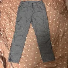 Evolutionics ストライプ ヒッコリーカーゴパンツ